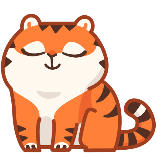 VK Sticker Tiger Persik #5