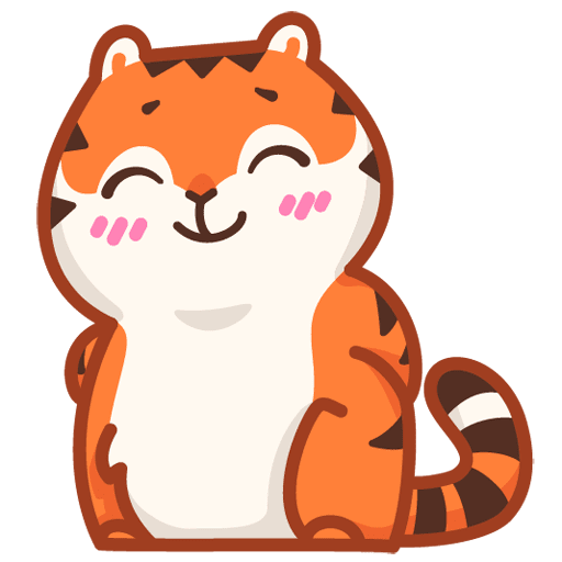 VK Sticker Tiger Persik #6