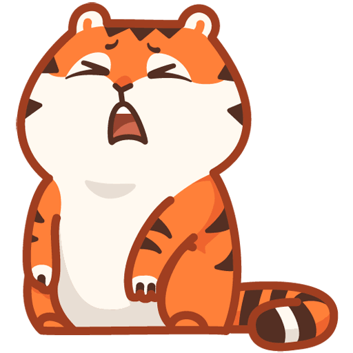 VK Sticker Tiger Persik #10
