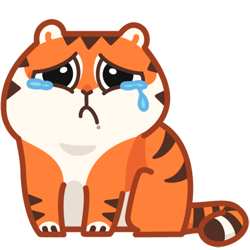 VK Sticker Tiger Persik #11
