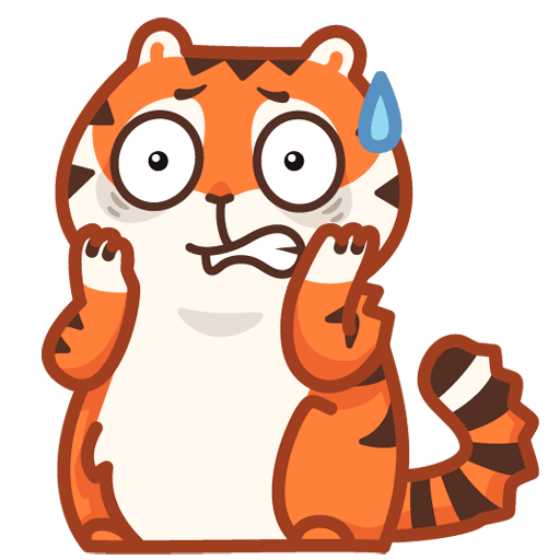 VK Sticker Tiger Persik #12
