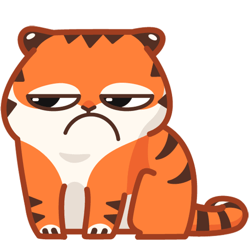VK Sticker Tiger Persik #15