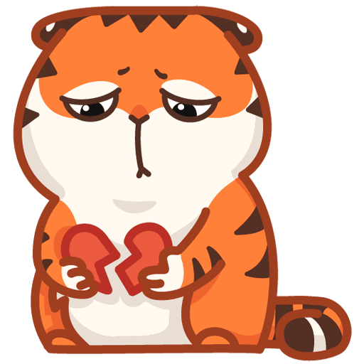 VK Sticker Tiger Persik #16
