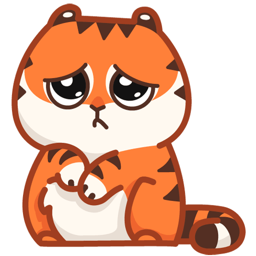 VK Sticker Tiger Persik #18