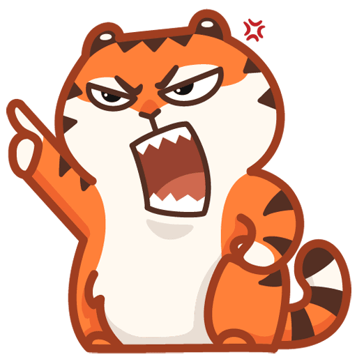 VK Sticker Tiger Persik #22