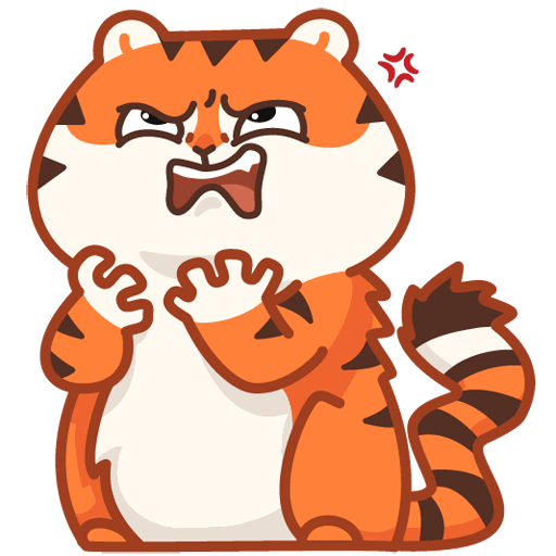 VK Sticker Tiger Persik #23