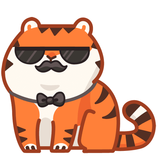 VK Sticker Tiger Persik #25