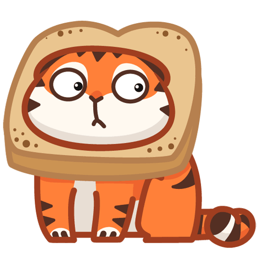 VK Sticker Tiger Persik #30