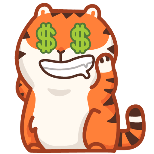 VK Sticker Tiger Persik #32