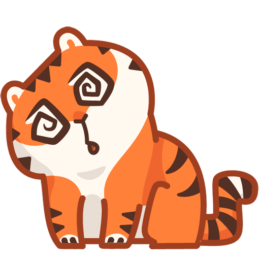VK Sticker Tiger Persik #36