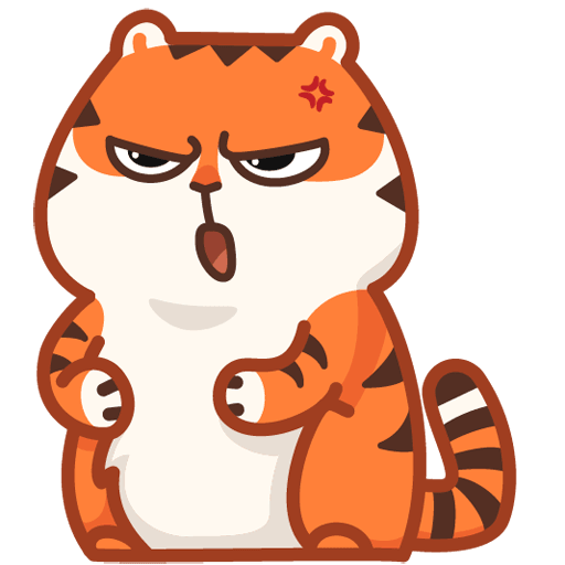 VK Sticker Tiger Persik #37