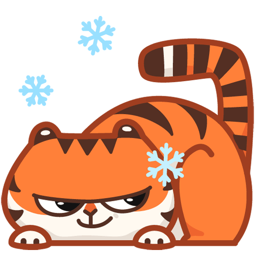 VK Sticker Tiger Persik #39