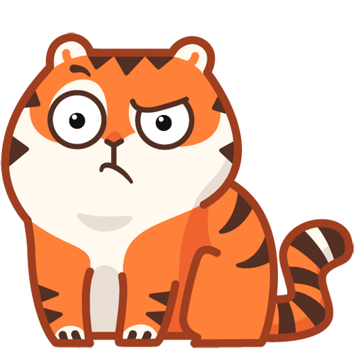 VK Sticker Tiger Persik #40