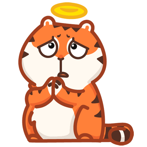 VK Sticker Tiger Persik #48