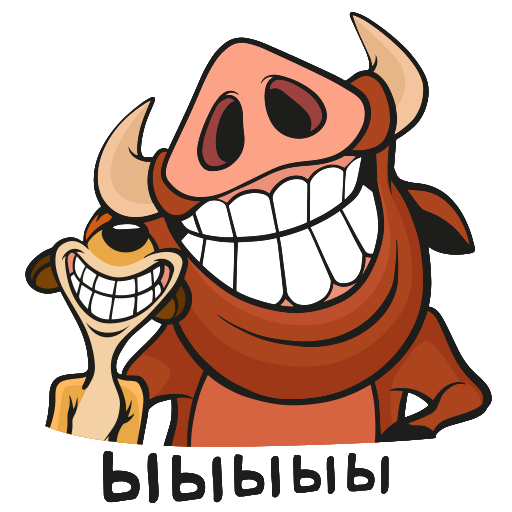 VK Sticker Timon and Pumbaa #16