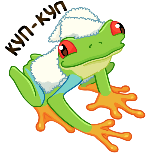 VK Sticker Tree frog #6