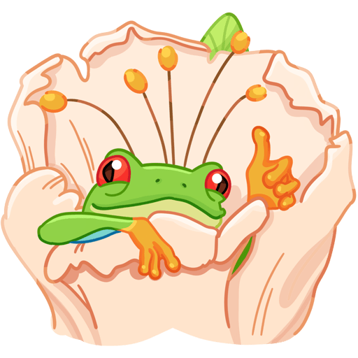VK Sticker Tree frog #31