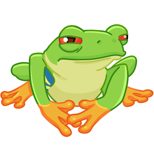 VK Sticker Tree frog #35
