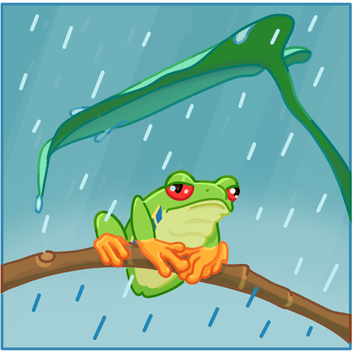 VK Sticker Tree frog #39