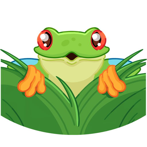 VK Sticker Tree frog #40