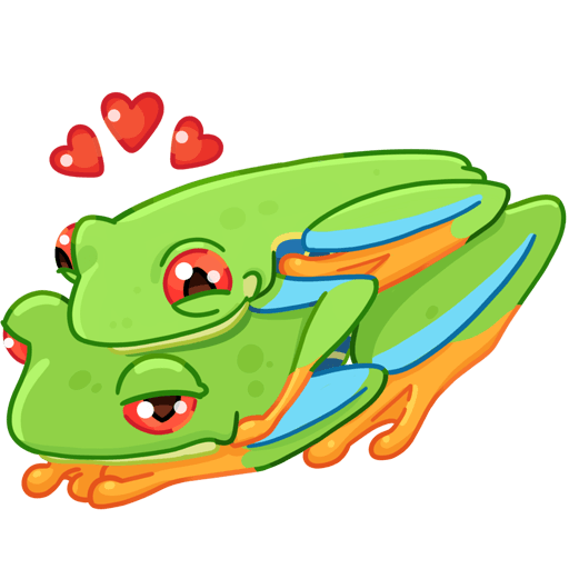 VK Sticker Tree frog #41