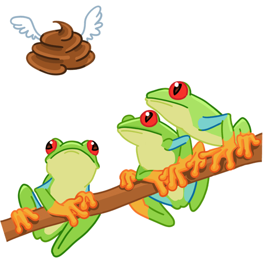 VK Sticker Tree frog #44