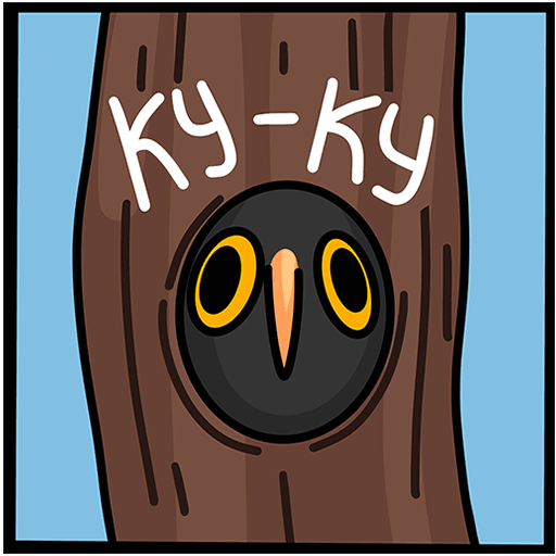 VK Sticker Vova the Owl #16