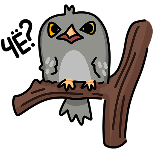 VK Sticker Vova the Owl #27
