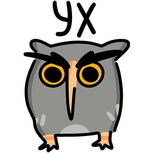 VK Sticker Vova the Owl #43