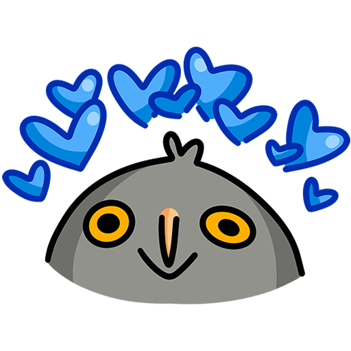 VK Sticker Vova the Owl #44
