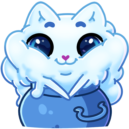 VK Sticker Winter Cauldron Cat #3