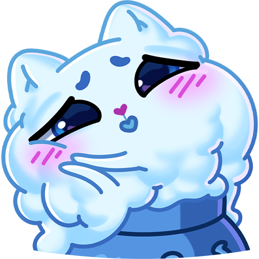 VK Sticker Winter Cauldron Cat #21