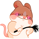 Baby Mouse Hug VK sticker #46