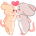Baby Mouse Hug VK sticker #48