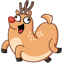 Barney the Reindeer VK sticker #1