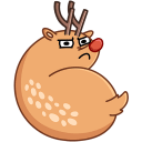 Barney the Reindeer VK sticker #7