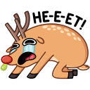 Barney the Reindeer VK sticker #13
