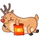 Barney the Reindeer VK sticker #19