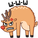 Barney the Reindeer VK sticker #31