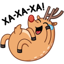 Barney the Reindeer VK sticker #37