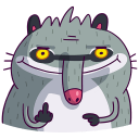 Bublik the Raccoon VK sticker #14