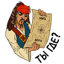 Captain Jack Sparrow VK sticker #7