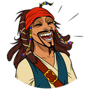 Captain Jack Sparrow VK sticker #16