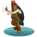 Captain Jack Sparrow VK sticker #20