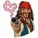 Captain Jack Sparrow VK sticker #26