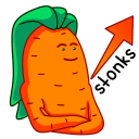 Carrot VK sticker #42