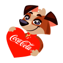 Стикер ВК Футбол с Coca-Cola #2