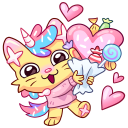 Cozy Candy Cat VK sticker #9