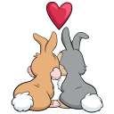 Thumper and Miss Bunny VK sticker #2