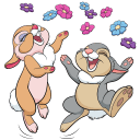 Thumper and Miss Bunny VK sticker #28